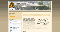 Desktop Screenshot of lupinlodge.com